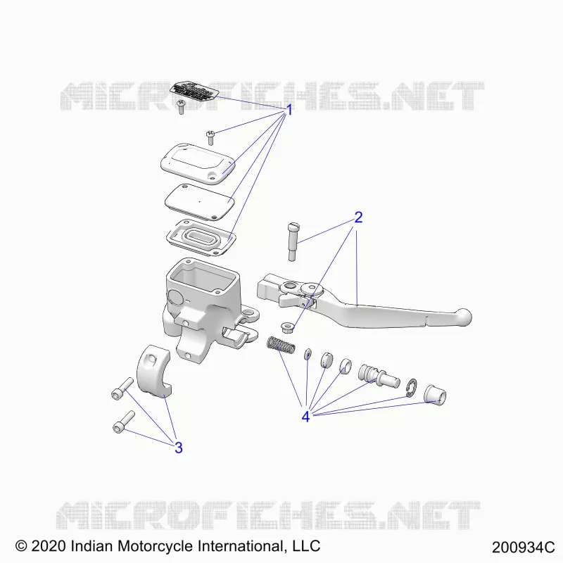FRENO FRONTAL, LEVER AND MASTER CYLINDER