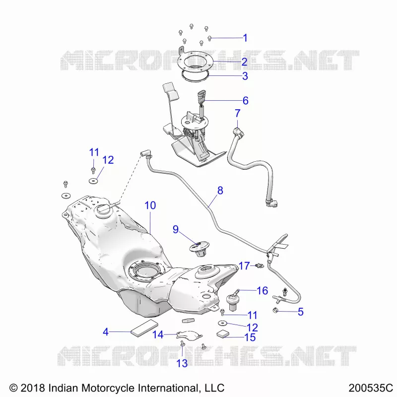 SISTEMA DE COMBUSTIBLE, FUEL TANK ASM.
