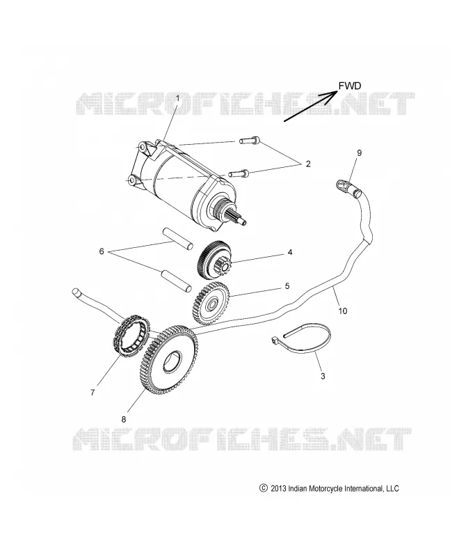 STARTER MOTOR - N15CCC/CCV ALL OPTIONS (49INDIANSTARTER14)