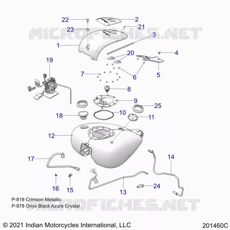 SISTEMA DE COMBUSTIBLE, FUEL TANK ASM.