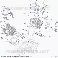 ENGINE, CULATA, CAMSHAFT AND VALVE ASM.