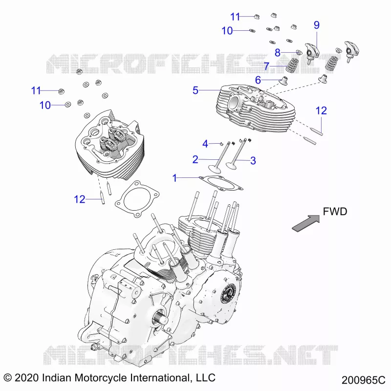 ENGINE, CULATA ASM.