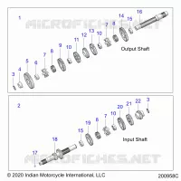 TREN, INPUT/OUTPUT SHAFT ASM.