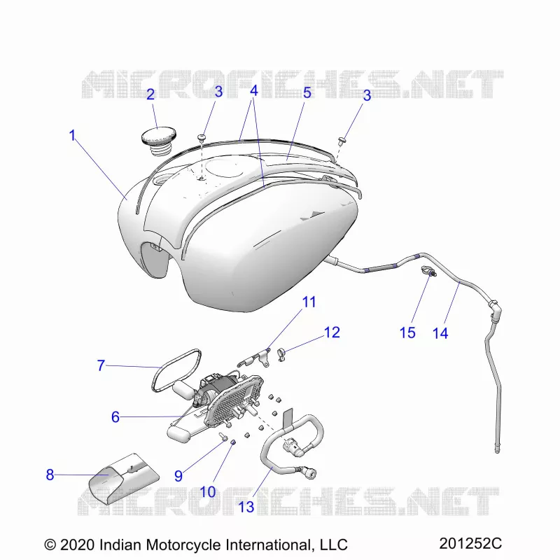 SISTEMA DE COMBUSTIBLE, FUEL TANK ASM.