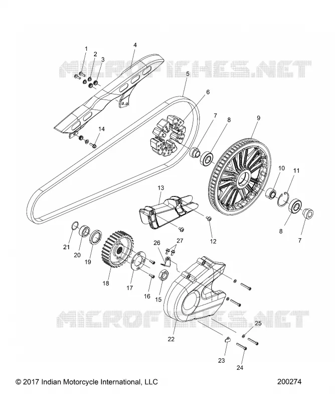 TREN, SPROCKETS, GUARDS AND BELT