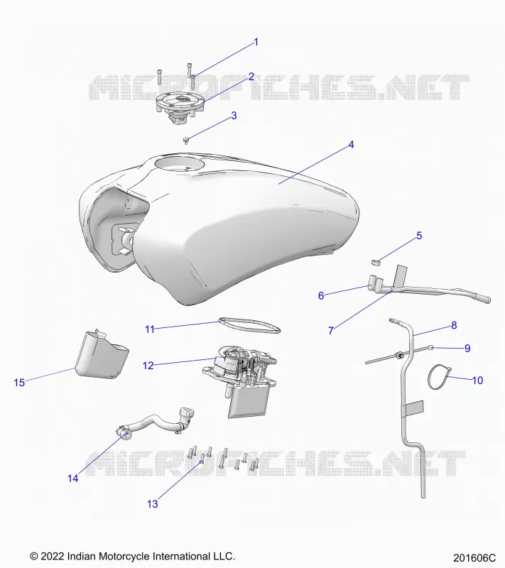 SISTEMA DE COMBUSTIBLE, FUEL TANK ASM.