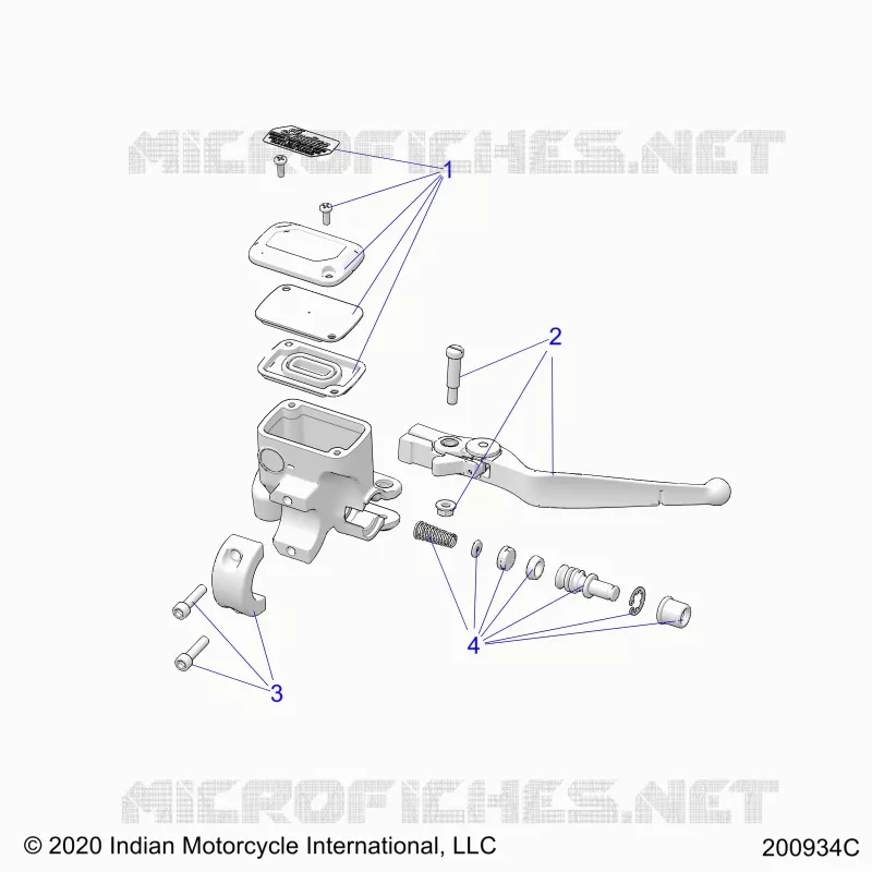 FRENO FRONTAL, LEVER AND MASTER CYLINDER