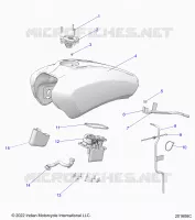 SISTEMA DE COMBUSTIBLE, FUEL TANK ASM.