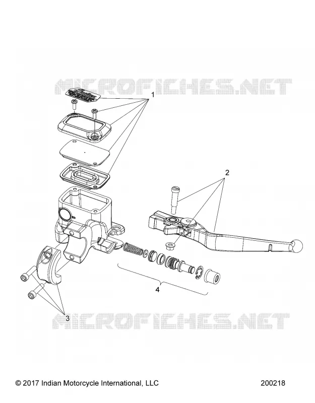 FRENO FRONTAL, LEVER AND MASTER CYLINDER