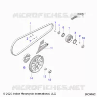TREN, DRIVE SPROCKET, BELT AND GUARD