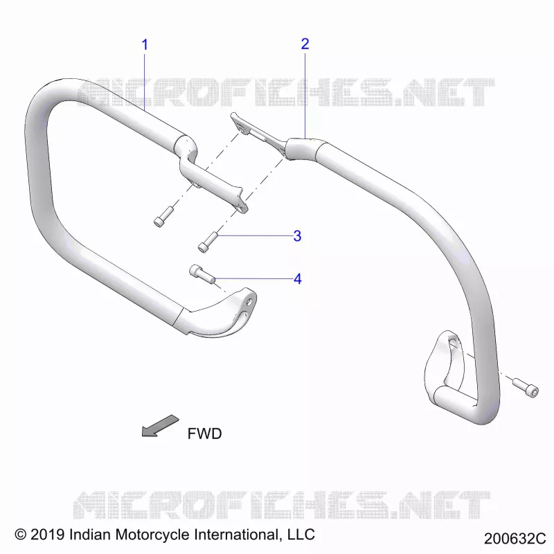 CHASSIS, HIGHWAY BAR, TUBE