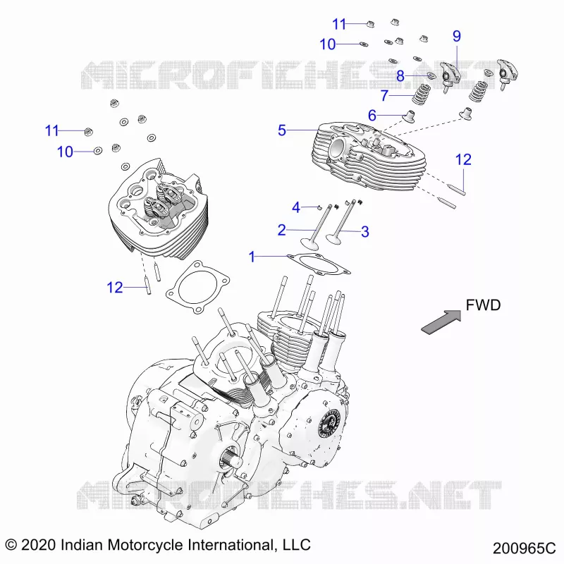 ENGINE, CULATA ASM.
