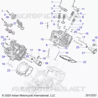 ENGINE, CULATA, CAMSHAFT AND VALVE ASM.