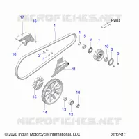 TREN, DRIVE SPROCKET, BELT AND GUARD