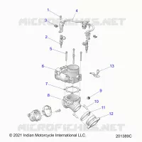 ENGINE, CUERPO DE MARIPOSA/FUEL RAIL