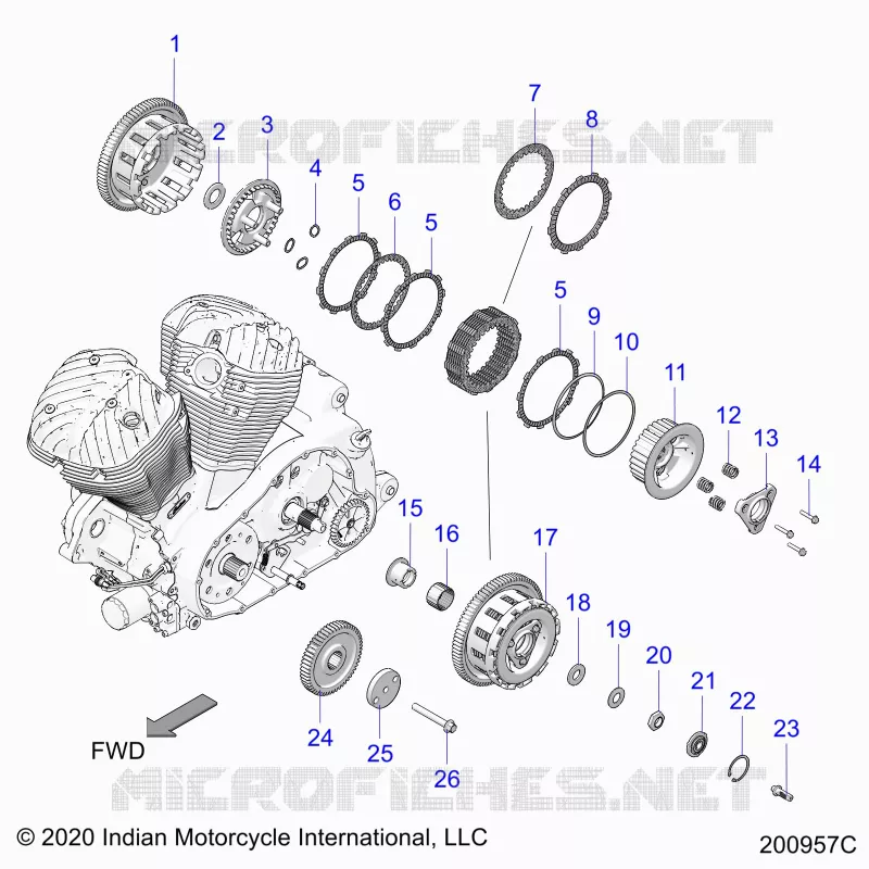 TREN, CLUTCH AND PRIMARY DRIVE