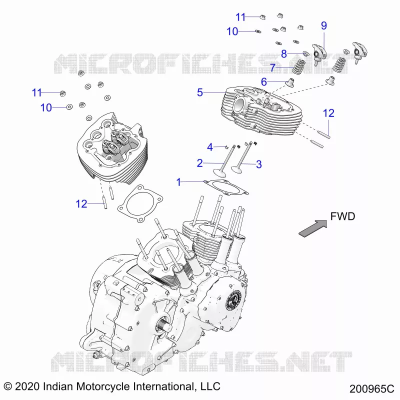 ENGINE, CULATA ASM.
