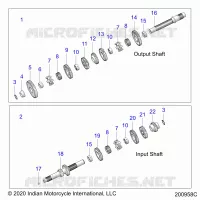 TREN, INPUT/OUTPUT SHAFT ASM.