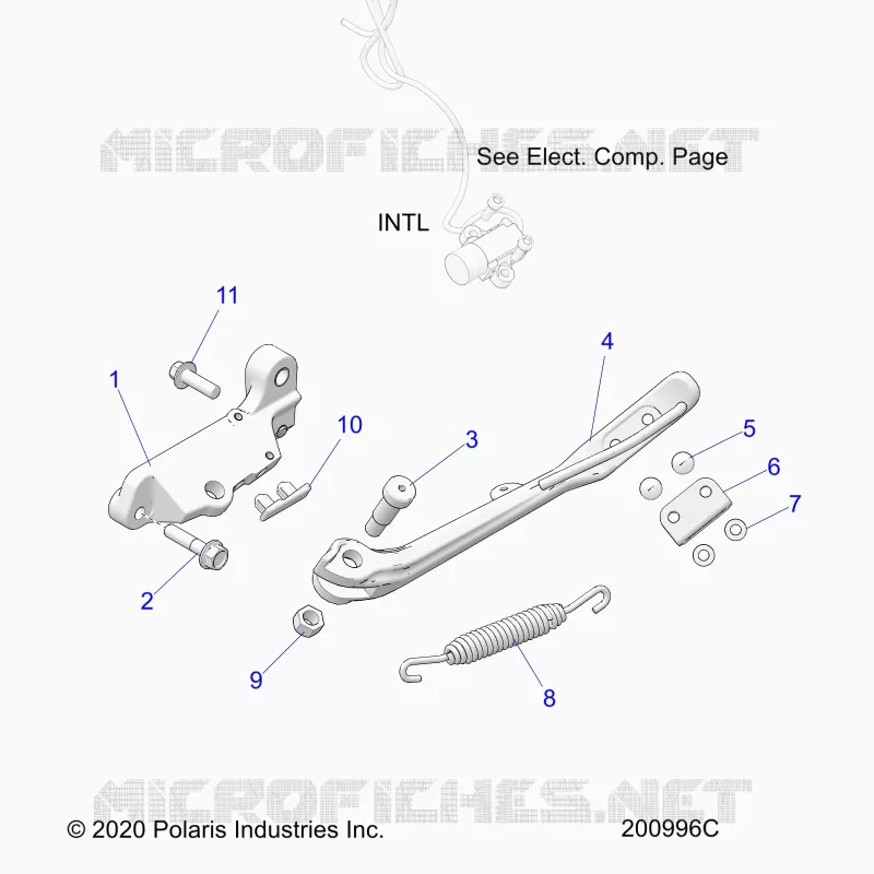 CHASSIS, SIDE STAND