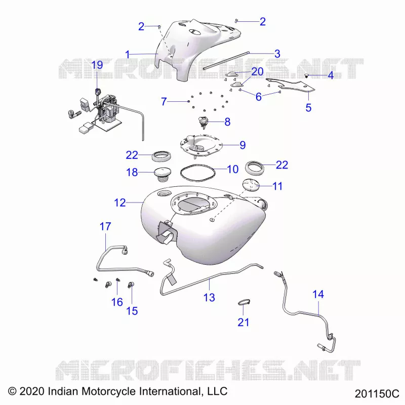SISTEMA DE COMBUSTIBLE, FUEL TANK ASM.