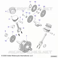 ENGINE, PISTON AND CIGUEÑAL
