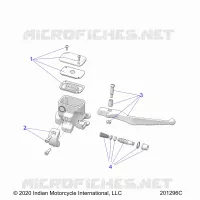 FRENO FRONTAL, LEVER AND MASTER CYLINDER