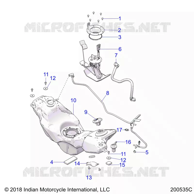 SISTEMA DE COMBUSTIBLE, FUEL TANK ASM.