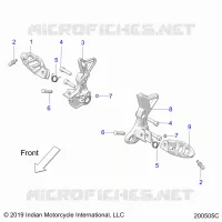 CHASIS, DRIVER FOOTPEGS