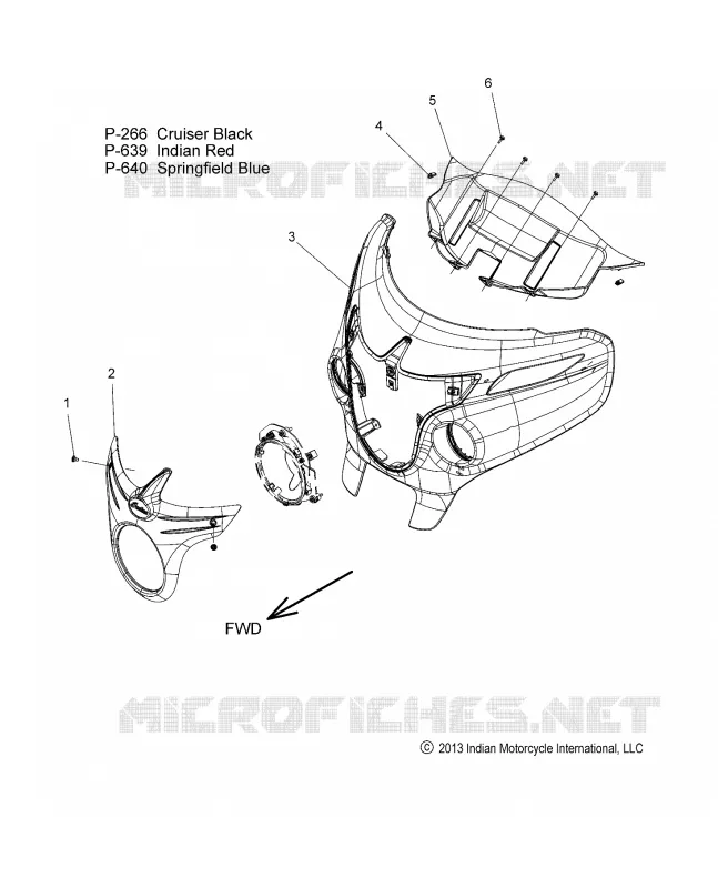 FAIRING ASM 1 - N14TCA ALL OPTIONS (49INDIANFAIRING141)