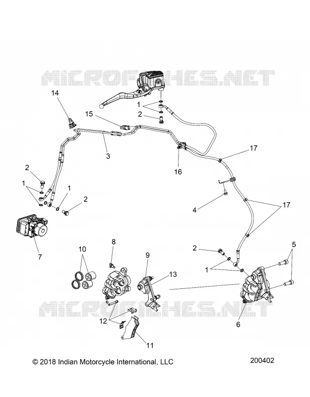 FRENOS, FRONT ASM., W/ABS