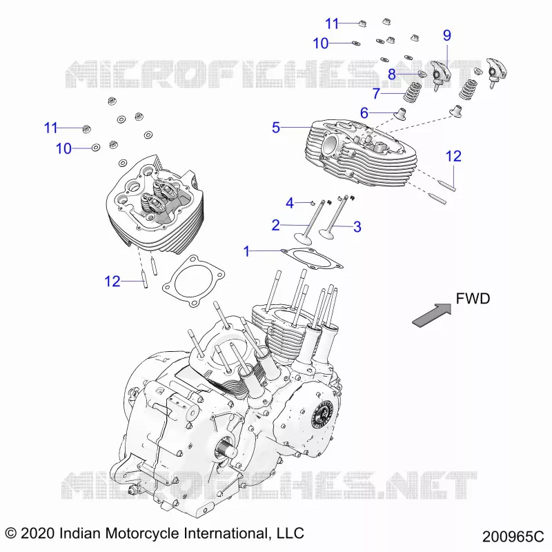 ENGINE, CULATA ASM.