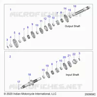 TREN, INPUT/OUTPUT SHAFT ASM.