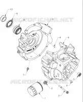 CRANKCASE AND OIL FILTER - N121C/V/D ALL OPTIONS (INDIANCRANKCASE12CC)