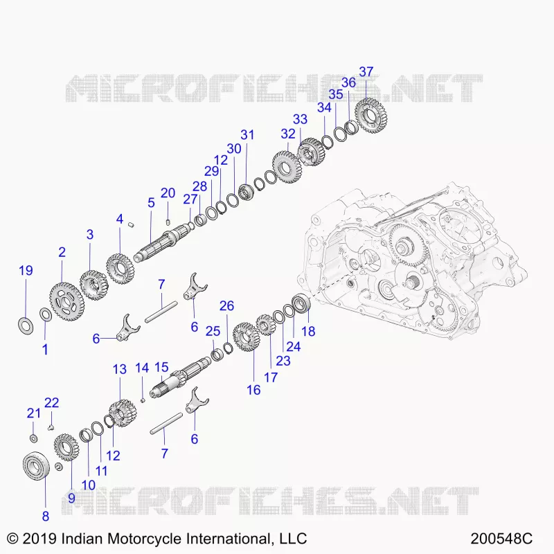 TREN, INPUT AND OUTPUT SHAFTS