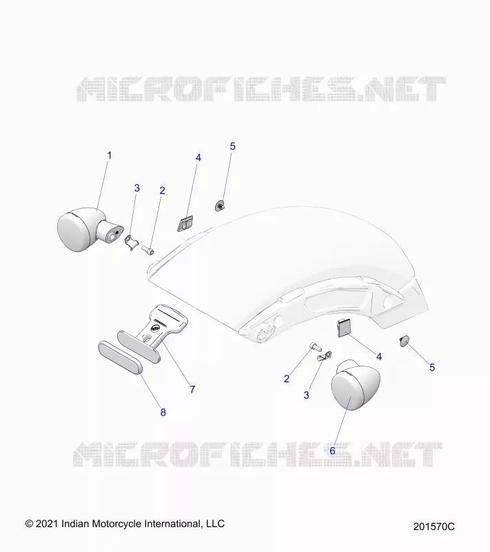 ELECTRICA, REAR TURN SIGNALS AND REFLECTOR