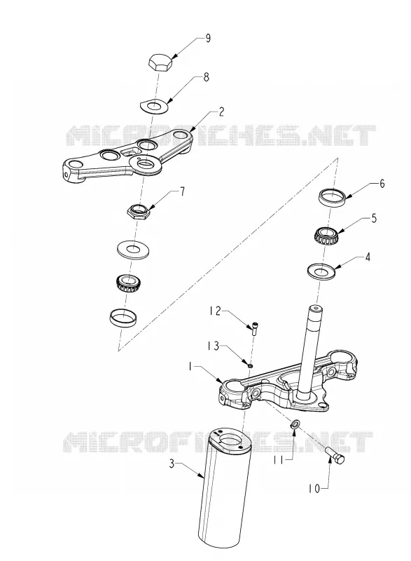 SUSPENSIÓN DELANTERA FORK MOUNTING BRACKETS