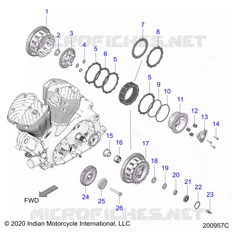 TREN, CLUTCH AND PRIMARY DRIVE