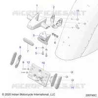 SOPORTE DE LA MATRÃ­CULA/REAR LIGHT HOUSING