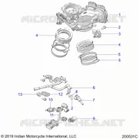 ENGINE, CUERPO DE MARIPOSA AND FUEL RAIL