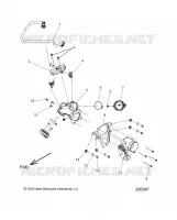 SISTEMA DE COMBUSTIBLE, FUEL CLAM SHELL/THROTTLE BODY