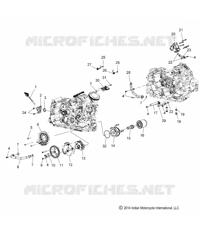 ENGINE, OIL SYSTEM - N15MSA00AA/AB/AC/AE (49INDIANOILFILTER15SCOUT)