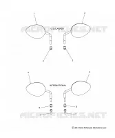 MIRRORS - N15CCC/CCV ALL OPTIONS (49INDIANMIRROR14)