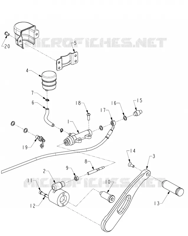 REAR BRAKE BRAKE CONTROL - N131C/D/V ALL OPTIONS (INDIANBRAKERRCONTROL12CC)