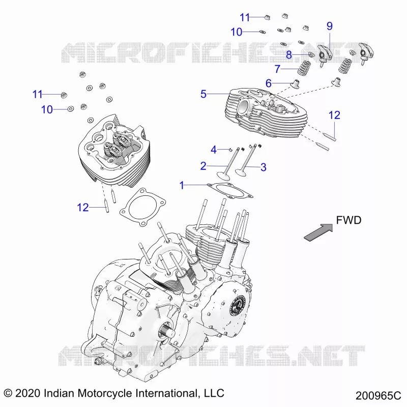 ENGINE, CULATA ASM.