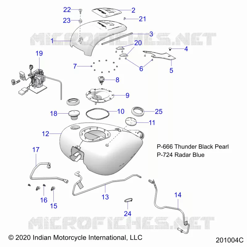 SISTEMA DE COMBUSTIBLE, FUEL TANK ASM.