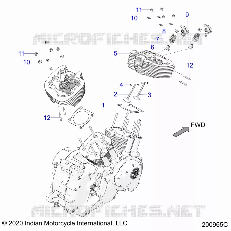 ENGINE, CULATA ASM.